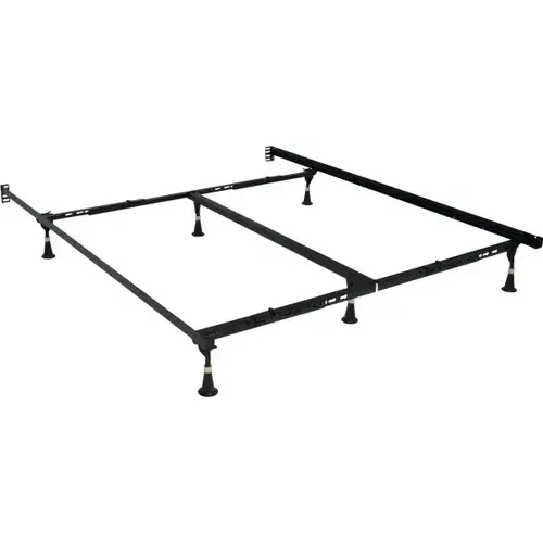Premium Lev-R-Lock Frame, Twin-Queen, 6 Legs, Glides Black Premium Lev-R-Lock Frame, Twin-Queen, 6 Legs, Glides Black