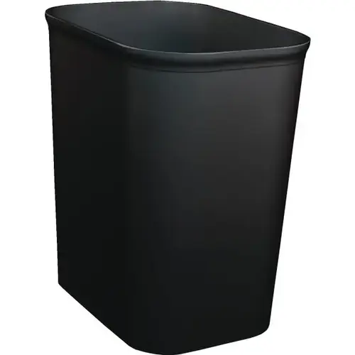 Fire Retardant 8 Quart Ul Approved Wastebasket - Plastic - Black