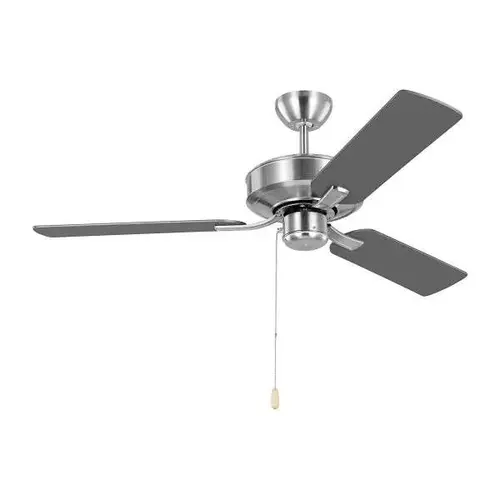 Linden 48" Silver Ceiling Fan With Reversible Blades, Chain