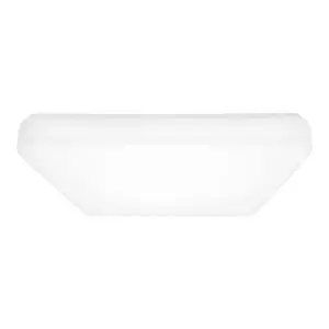 Generation Lighting 5776093S-15 Vitus 16" LED Square Ceiling Fixture, Flush Mount, White