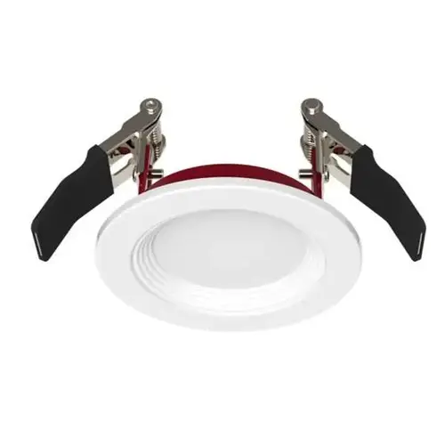 Fire Rated Slim Downlight, Smooth Trim, Select Cct, 6.5 Watt, 3", White