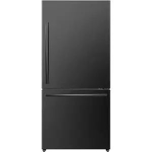 Mora MRB172N6ABE 17.2 Cubic Feet Bottom Freezer Refrigerator In Black