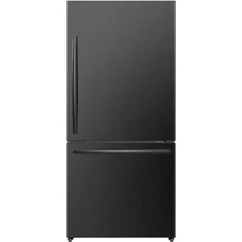 17.2 Cubic Feet Bottom Freezer Refrigerator In Black
