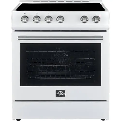 Leonardo Espresso 30 Inch Slide-In Electric Range/White, 5.0 Cubic Feet