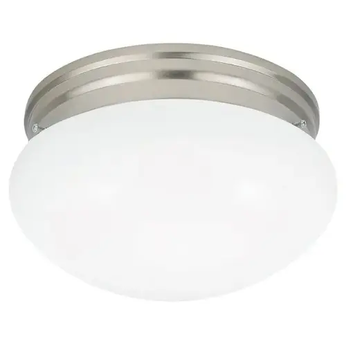 LED Brushed Nickel Webster One Light Ceiling Flush Mount LED Brushed Nickel Webster One Light Ceiling Flush Mount
