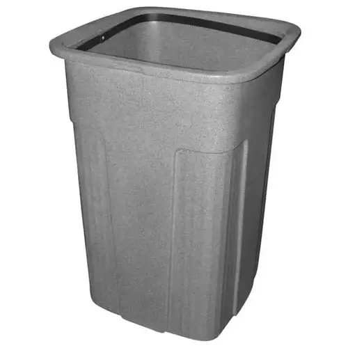 50 Gallon Slimline Square Trash Can (Graystone) 50 Gallon Slimline Square Trash Can (Graystone)