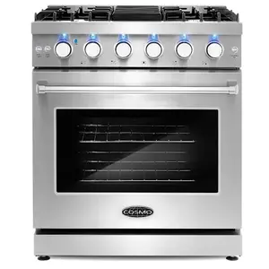 Cosmo COS-EPGR304 30" Haven Collectionection 4.5 Cu Ft Gas Range Convection Oven Ss