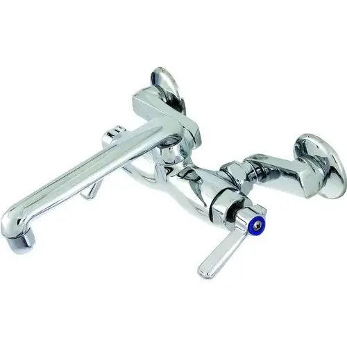 Sink Faucets, 2.2 Gpm, 2.5" Spout, 8" Center, Chrome, 2 Handles