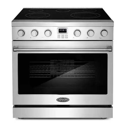 36 In. Haven Coll 6 Cu. Ft. Electric Ceramic Glass Range, 5 Burner, Convec
