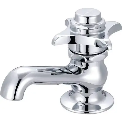Self-Closing Basin Faucet, 1.312" Spout, Polished Chrome, 1 Handle Self-Closing Basin Faucet, 1.312" Spout, Polished Chrome, 1 Handle