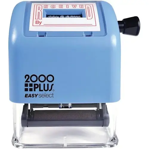 2000 Plus Self-Inking "Received" Easy Select Dater Stamp Red Ink