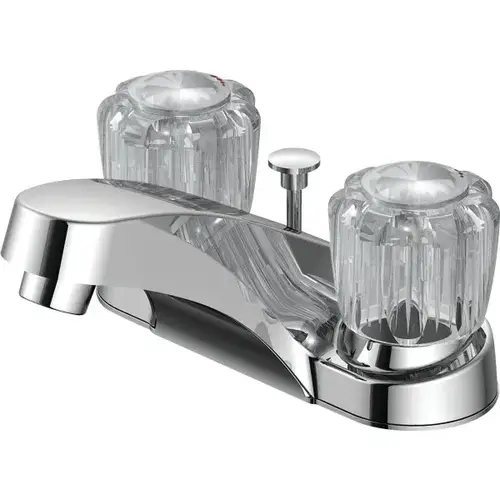 Bradshire 2-Handle Bathroom Faucet W/ Acrylic Handles (Chrome) Bradshire 2-Handle Bathroom Faucet W/ Acrylic Handles (Chrome)