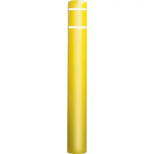 Bollard Post Sleeve, Yellow With White Tape, 8-1/2 X 72 Bollard Post Sleeve, Yellow With White Tape, 8-1/2 X 72