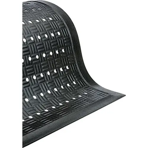 Cushion Station Floor Mat, Slip Resistant Rubber, 7/16 Thick, 3 ft X 12 ft, Black Cushion Station Floor Mat, Slip Resistant Rubber, 7/16 Thick, 3 ft X 12 ft, Black