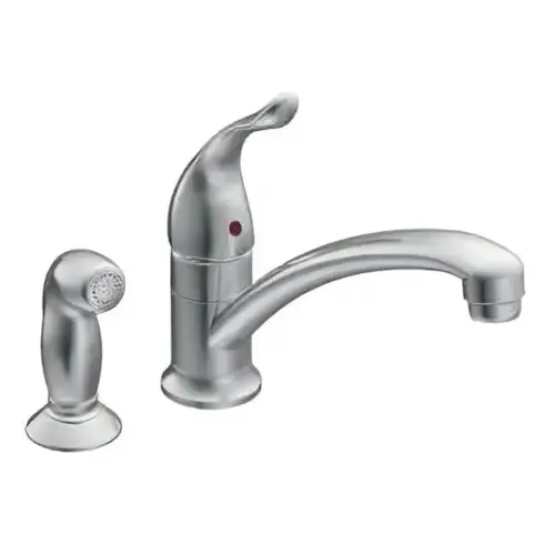 Chateau One-Handle Low Arc Kitchen Faucet With Spray Chrome
