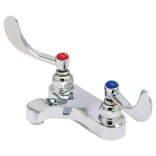 Centerset Medical Faucet, 2.2 Gpm, 1.437" Spout, Chrome Centerset Medical Faucet, 2.2 Gpm, 1.437" Spout, Chrome
