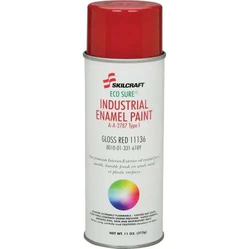 Eco-Sure Enamel Aerosol Paint Gloss Red 11136 Eco-Sure Enamel Aerosol Paint Gloss Red 11136