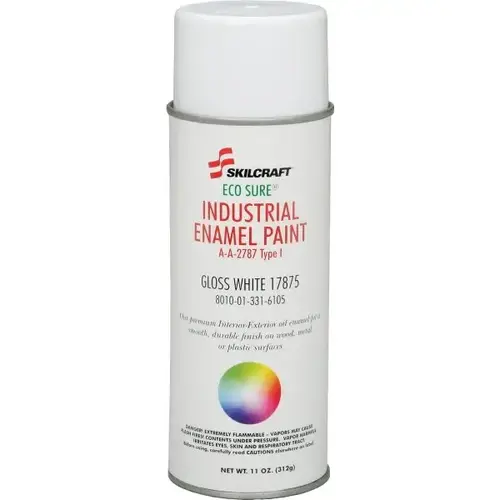 Eco-Sure Enamel Aerosol Paint Gloss White Eco-Sure Enamel Aerosol Paint Gloss White