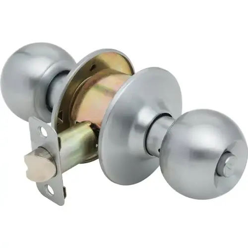 913706 Radcliff Privacy Knob, 2.75" Backset, Grade 2, Satin Chrome 913706 Radcliff Privacy Knob, 2.75" Backset, Grade 2, Satin Chrome