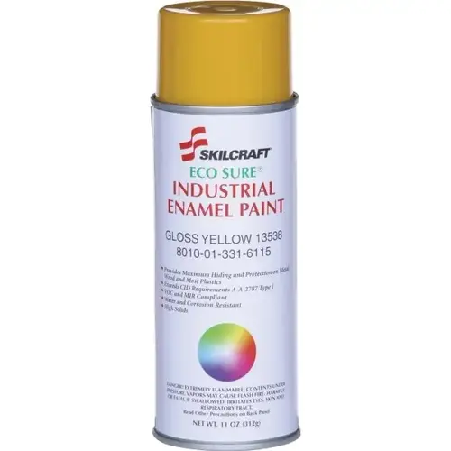 Eco-Sure Enamel Aerosol Paint Gloss Yellow Eco-Sure Enamel Aerosol Paint Gloss Yellow