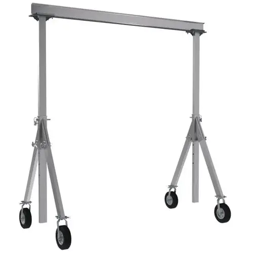 1500 Lb Capacity Aluminum Pneumatic Caster Gantry Crane 10 ft X 12 ft 1500 Lb Capacity Aluminum Pneumatic Caster Gantry Crane 10 ft X 12 ft