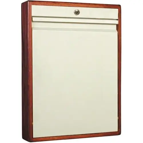 Elite Wall Desk, Single Size, 25h X 18w X 4"d, Manual Close, Cherry