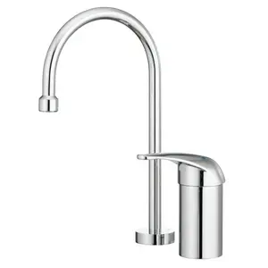 Powers 205 Temptap Thermostatic Gooseneck Spout Faucet, Chrome, 2.0 Gpm