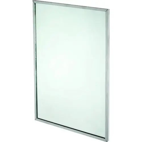 18 X 30 In Stainless Steel Framed Mirror 18 X 30 In Stainless Steel Framed Mirror