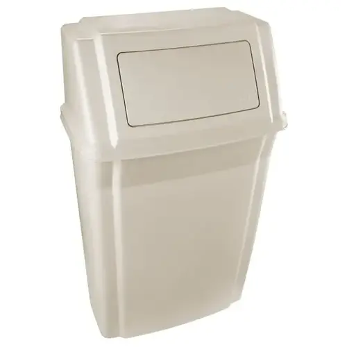 Profile 15 Gallon Wall Mount Trash Can (Beige) Profile 15 Gallon Wall Mount Trash Can (Beige)