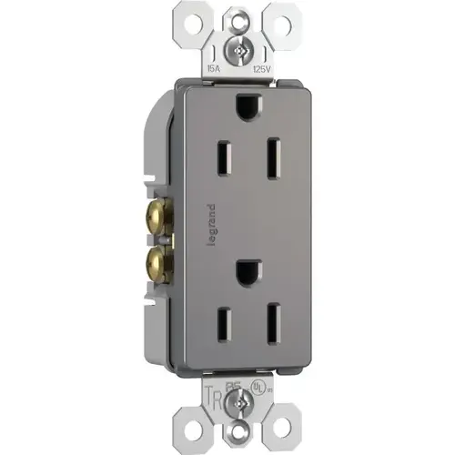 Radiant 15 Amp Duplex Standard Outlet (Nickel) Radiant 15 Amp Duplex Standard Outlet (Nickel)