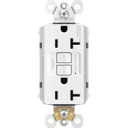 Plugtail 20 Amp Single-Pole Gfci Duplex Receptacle W/ Tamper-Resistant