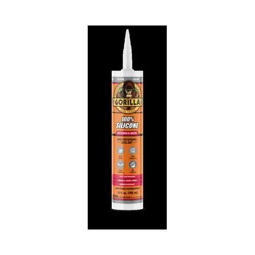 Sealant Clear Silicone Kitchen and Bath 10 oz Clear Sealant Clear Silicone Kitchen and Bath 10 oz Clear
