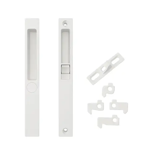 Patio Door Handle Set With Cams And Keeper White Finish Patio Door Handle Set With Cams And Keeper White Finish