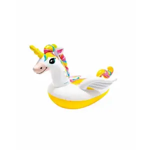 INTEX RECREATION CORPORATION 57561EP Unicorn Ride-on Pool Float 79" X 55" X 38" White