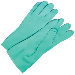 AWP 44132-26 AWP Green Nitrile Flock-Lined Gloves Large Package Of 1 Pair