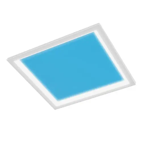 FEIT Vista 2 ftX2 ft Troffer Skylight Drop Ceiling LED Fixture, White, Package Of 2