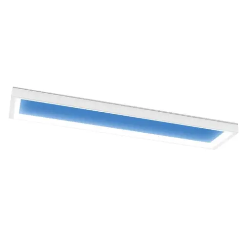 FEIT Vista 1 ft X 4 ft Flush Artificial Skylight LED Fixture, White, Package Of 2