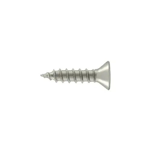 #9, 3/4" Length Flat Head Self Tapping Wood Screw Steel Satin Nickel #9, 3/4" Length Flat Head Self Tapping Wood Screw Steel Satin Nickel