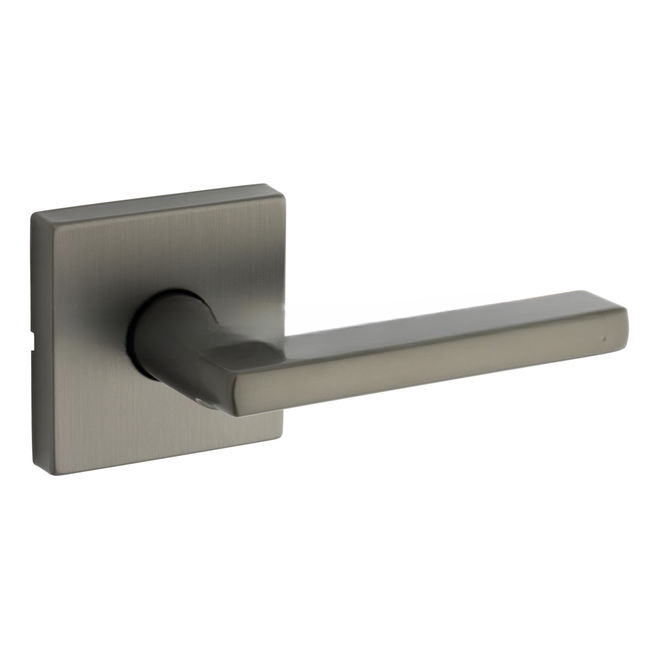 Kwikset 720HFLSQT-18G Halifax Lever with Square Rose Passage Door