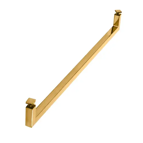 One sided 24" Square Handle Polished Nickel One sided 24" Square Handle Polished Nickel