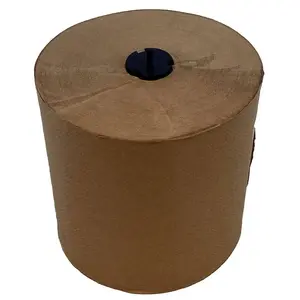 Optima 102088 Optima Hard Wound Paper Roll Towel Recycled 700 Feet Per Roll Case Of 6 Brown