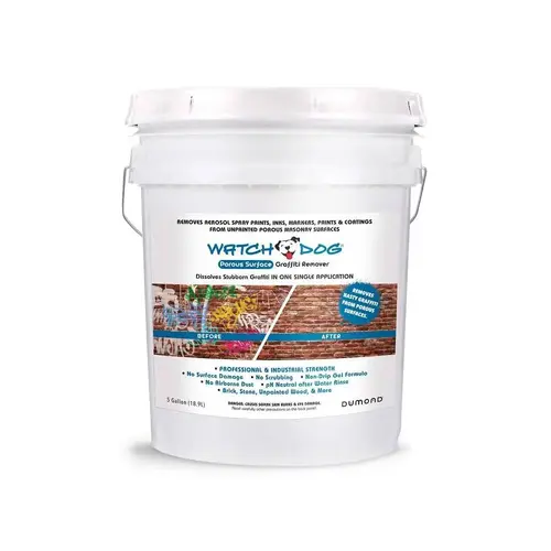 Dumond Chemical Watch Dog Graffiti Remover, Porous Surface, 5 Gallon White Dumond Chemical Watch Dog Graffiti Remover, Porous Surface, 5 Gallon White