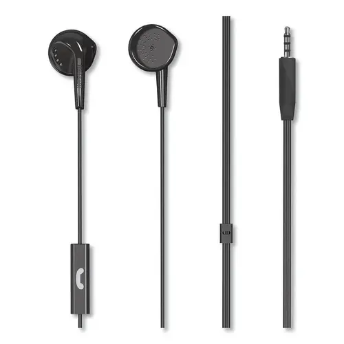 Eb95 Wired Earbuds With Mic, Black