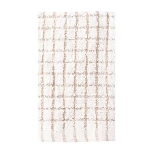 Ritz Dish Cloth-Taupe Check Case Of 12
