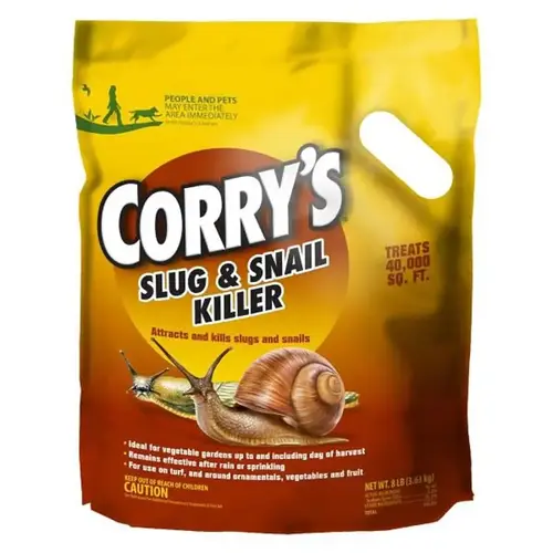 Corry's Slug and Snail Killer, Solid, Scatter Application, 8 lb