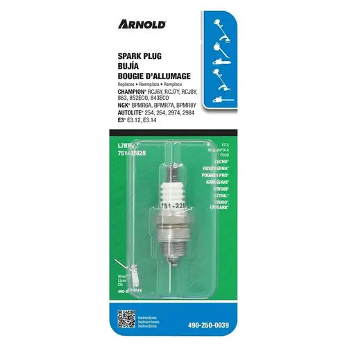 E3 E3.12 Spark Plug, 14 mm Thread, 3/4 in Hex E3 E3.12 Spark Plug, 14 mm Thread, 3/4 in Hex