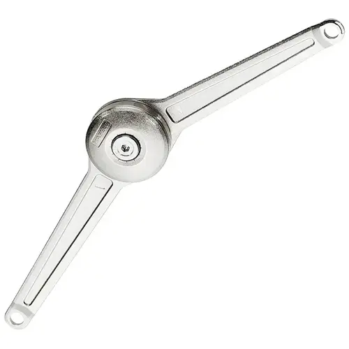 Lid stay/flap stay, Duo Forte, Individual Component For wooden flaps or flaps with aluminum frame, nickel-plated Nickel plated, Nickel plated, white or black