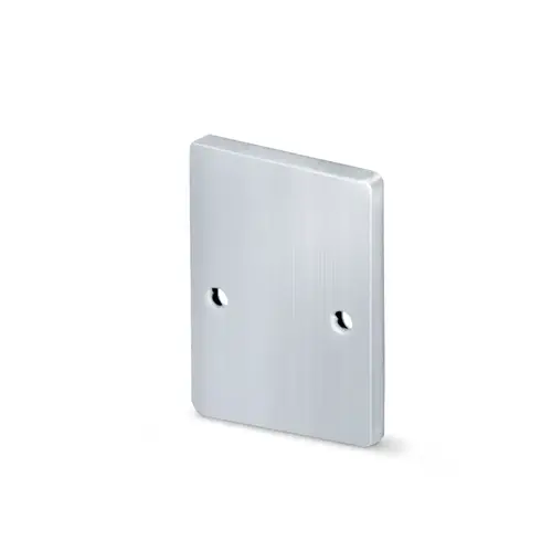 X9 Spyglass Series Bottom Rail End Caps - Mill Aluminum X9 Spyglass Series Bottom Rail End Caps - Mill Aluminum