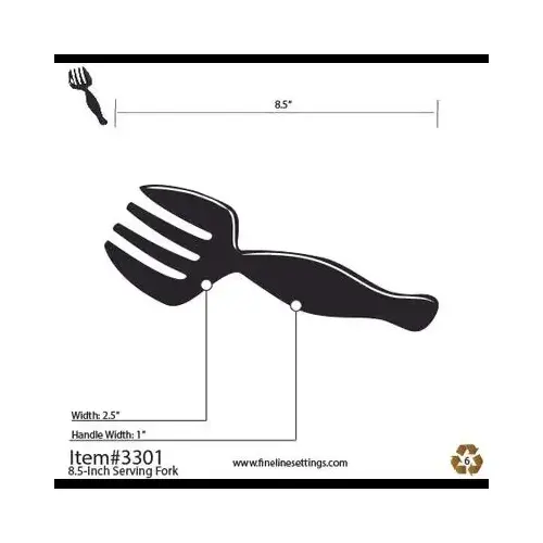 Serving Fork 8.5 IN PS Black Individually Wrapped - pack of 144