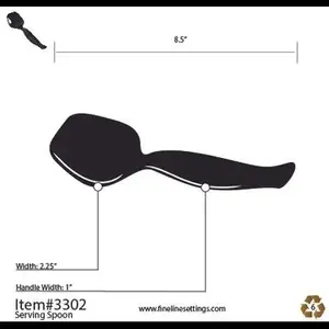 Platter Pleasers 3302-BLK Platter Pleasers Serving Spoon 8.5 IN PS Black Individually Wrapped - pack of 144